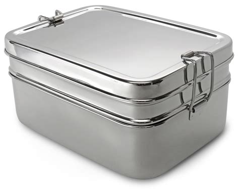 Lifestyle Block Stainless Lunch Box 